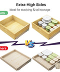 Comparison of Solid Pull Out Cabinet Organizer Featuring Soft Close Slide Drawers And Real Wood Build for kitchen pantry storage.