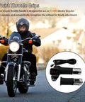 Motorcyclist using pair of universal electric bike throttle grips with key full twist handlebar with LCD battery voltage display