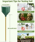 Soil Moisture Meter For Plants No Battery Required Hygrometer Sensor with olive green color and root-level reading illustration