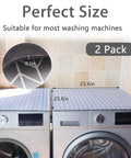 Top Washer And Dryer Cover Pad 25.6 By 23.6 Inches Non Slip Dust Proof Protector Mat shown on laundry appliances