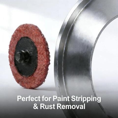 Two Inch Quick Change Surface Conditioning Discs, Pro Grade Three Grit Nylon Nonwoven Discs For Deburring, Grinding, And Polishing