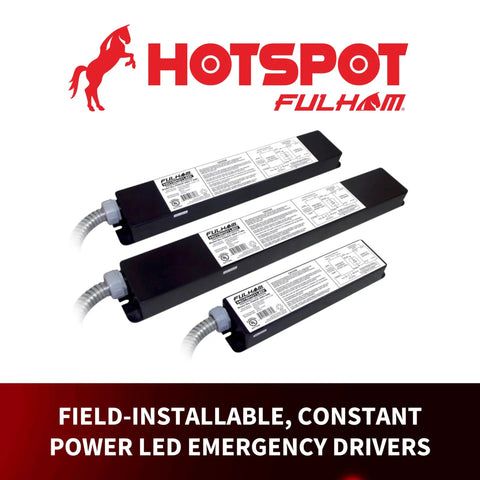 LED Constant Power Emergency Driver With Universal 120 To 277 Volt Input Field Installable UL Classified Black