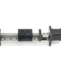 1 Piece SFU1605 Linear Rail Guide Ballscrew With Square Rails And NEMA17 Stepper Motor 150mm Stroke For DIY CNC Router X Y Z Linear Stage Actuator 0.03mm Repeatability High Precision, front view