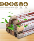 No Sweat Wood Filler Sticks For Fast Scratch Repair Wax Crayons For Hardwood Floors Cabinets And Furniture Touch Up Markers True Oak Walnut Mahogany Shades Clean Finish displayed in a stack with colors and labels.
