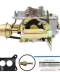 Ford 2100 2150 2 Barrel Carburetor With Electric Choke For 289 302 351 V8 Jeep Engine Mustang Replacement Motorcraft Autolite 2100 2150 Carburetor Beefed Up Performance, with gasket and parts