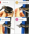 Step-by-step installation of 50 Pack Half Inch Cable Clamps 304 Stainless Steel Insulated Hose Clamp Pipe Clamp Wire Clamp with Rubber Cushioned Grip Durable Rust Resistant Set for Electrical Wiring Automotive.
