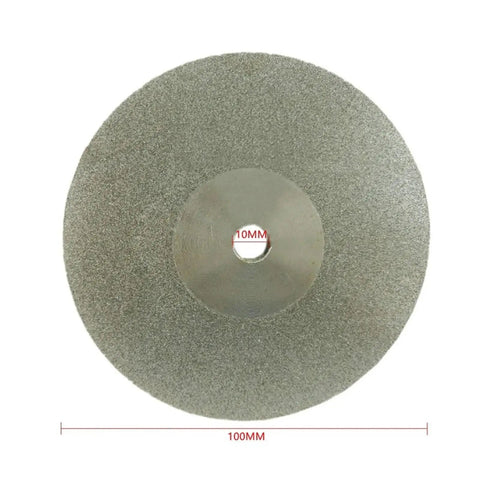 Double Sided Diamond Grinding Disc Wheel For Rotary Tools 100mm Diameter With 10mm Hole Grit Range 45 To 1000 Lapidary Diamond Disk