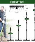 Ultra Sharp Serrated Stainless Steel Weeding Tool With Saw Blade And Four Section Detachable Handle for various lengths shown