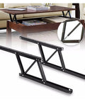 Must Have Lift Up Coffee Table Mechanism Set 38 By 16.5 Cm Pair for cabinets with spring hinges, metal frame shown in detail