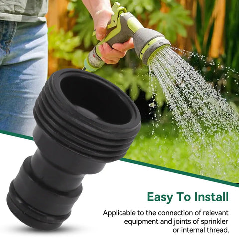 Garden Hose Quick Connect Fittings Set Must Have 10 Pcs Water Hose Connectors Quick Connectors Tap Adapters Plastic Female To Male G Three Quarter Inch Thread Nipple Hose Quick Connect For Sprinklers Power Washers shown in use with hose