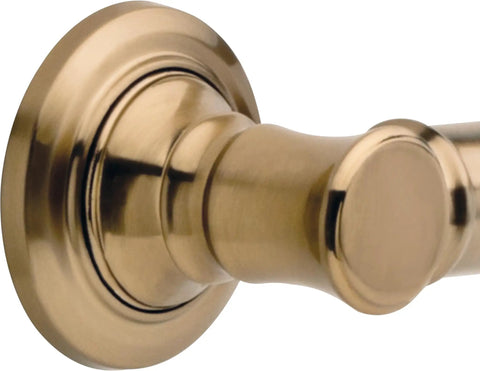 18 Inch Shower Grab Bar Wall Mounted For Bathroom Safety ADA Compliant 450 Lb Capacity With Champagne Bronze Finish Non Slip Grip Built To Last With Sturdy Zinc Posts And Stainless Steel Bar For Shower And Tub
