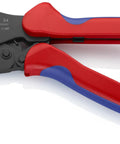 4-Position Contact Crimping Pliers For Non-Insulated Open Plug Type Connectors, Handles 0.1-2.5 Square Millimeters Wire Capacity, AWG 27-13