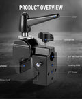 NEEWER camera super clamp with 5/8 inch stud, black metal, for photography lighting mounting, 33 lb max