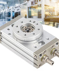 180 Degree Rotary Pneumatic Cylinder Double Acting Pendular Actuator MSQB30A 30mm Alloy Steel in modern industrial setting.