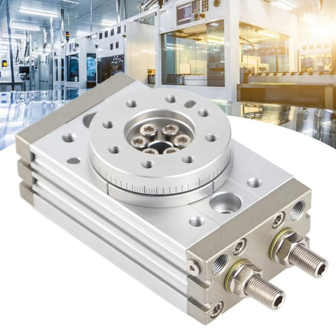 180 Degree Rotary Pneumatic Cylinder Double Acting Pendular Actuator MSQB30A 30mm Alloy Steel in modern industrial setting.