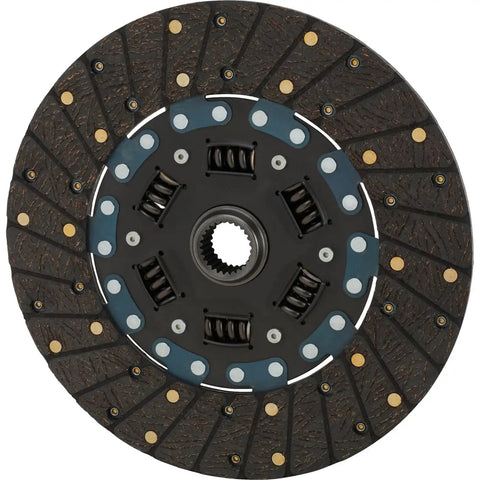 Rock Solid 10-1/2 Inch Clutch Disc With 26 Spline 1-1/8 Inch Hub for Flathead Engines and T-5 Manual Transmissions.