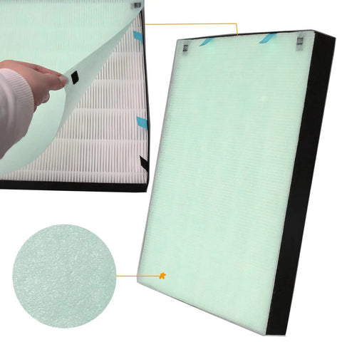 Air400 Compatible Replacement 400 Filter Set With Activated Carbon Filter 2521 And 2520 Parts 1 Plus 1 Pack filter close-up