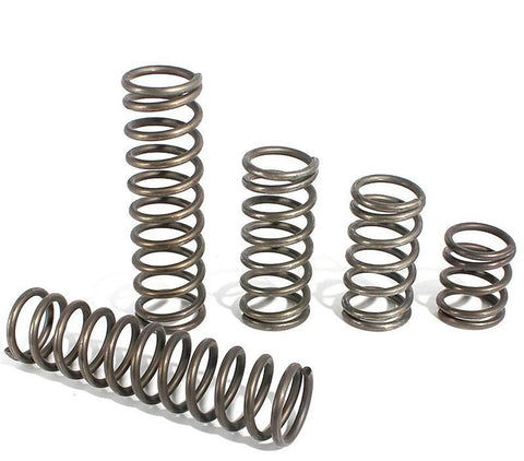 Top Grade Spring Steel Compression Springs With 1.5mm Wire Diameter And 23mm Outer Dimension For 40mm Free Length arranged in varying sizes.