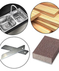 Six Pack 220 Grit Sanding Sponge Blocks For Drywall Wood Furniture Walls Pots Sheetrock Metal with various materials