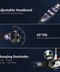Two Pack Rechargeable LED Headlamp With 5 Modes For Camping And Hiking IPX4 Waterproof Headlight with adjustable band