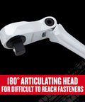 V Series Half Inch Drive Ratchet With 3.75 Inch Arc Swing And 180 Degree Articulating Flexible XL Head Enclosed 96 Tooth Gear
