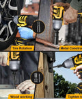Badass Half Inch Brushless Cordless Impact Wrench Killer Performance 650 Ft Lbs Torque for tire rotation and metal construction use.