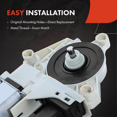 Plug And Play Power Window Lift Motor Front Driver Side For Ford Fiesta 2011 2019 6 Pin Plug Direct Fit Replacement High Quality Copper And Steel Regulator Durable Window Regulator Motor, white motor close-up