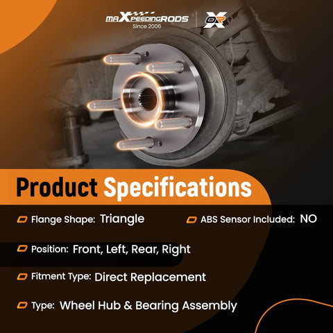 Image showing the 513420 Wheel Hub And Bearing Assembly for Hyundai Elantra Ioniq Kona Veloster And Kia Forte Niro Seltos 2017 to 2023.