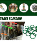 Rubber O-ring kit, 270-piece metric assortment for plumbing and automotive repairs in a storage case