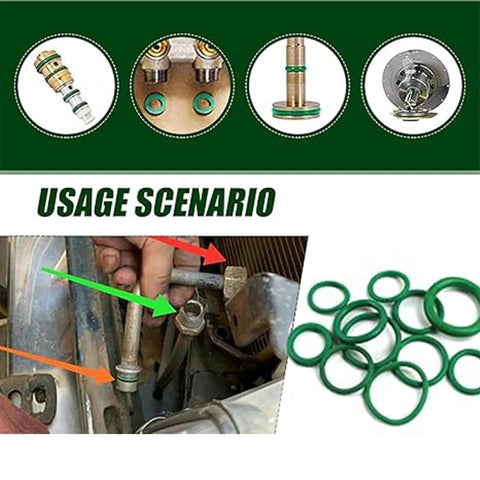 Rubber O-ring kit, 270-piece metric assortment for plumbing and automotive repairs in a storage case