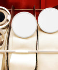 Rock Solid Iron Fire Sprinkler Cover Plate Concealer That Hides Those Bulky Heads Smooth Flush Fit For Walls Or Ceilings Built Like A Tank For Quick Install And A Crisp Look In Any Space 6 Pack on ceiling