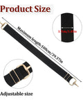 Elastic Equestrian Belt For Women With Wide Horse Riding Strap And Buckle Dope Gear Versatile Black Belt size details