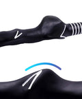 Close-up of 2 Pack Right Hand Golf Swing Training Grips For Beginners, Club Grip Trainer showing finger placement details.