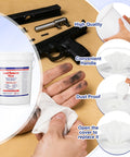 Using 325 Count Lead Removal Wipes For Shooting Disposable Hand And Surface Cleaning Wipes To Remove Lead Dust Oil And Grime