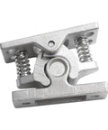 Spring Loaded Double Roller Door Catch For Cabinets Stainless Steel Lock Stop Clamp With Beefy Grip