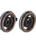 Two Pack Drill Press Quill Feed Return Coil Spring, Premium Durable Spring Steel, 8mm Width, 35mm Outer Diameter, coiled view
