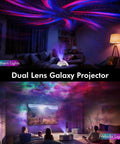 Star Projector 4 in 1 Aurora Night Light With Bluetooth Speaker, Northern Lights, Dual Projection in living room and bedroom
