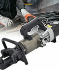 Powerful 1800W Electric Rebar Bender Machine With Hydraulic System For Steel Bars Up To 32Mm, handheld tool for bending rods.