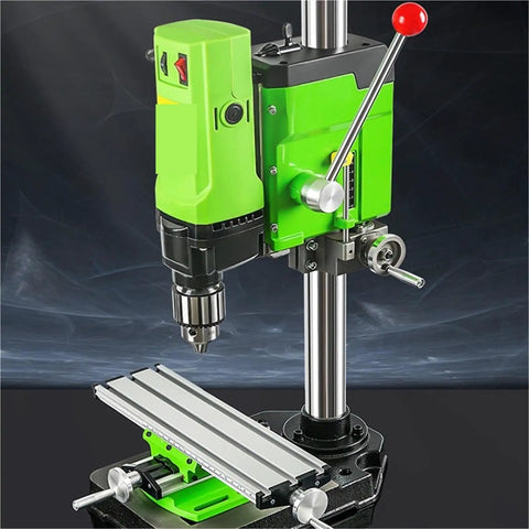 710W Mini Metal Lathe And Milling Machine With Variable Speed Control Compact Benchtop Lathe for precise drilling and turning.
