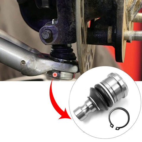Beefed Up Ball Joint Kit 4 Pieces Direct Replacement for Polaris Ranger UTV 2009 to 2020 Models Replaces 7061220 7061187 7081505 7081580 53-50040 42-1037 WE350040 Tough Suspension Upgrade installed on front suspension arm