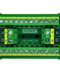 Heavy Duty DIN Rail Mount Terminal Block Distribution Module 30A 300V 2x12 Screw Terminals Dual Row Power Distribution Block