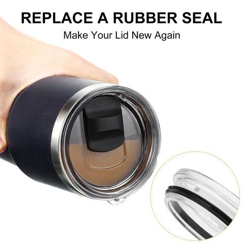 Replacement Silicone Gasket For Magslider Lids On 30 Oz Tumbler 16 Oz Mug And 26 Oz Cup, Leakproof O Ring Seal Pack Of 4 For A Tight Seal And No Mess, Durable Rubber Replacement Parts on tumbler lid