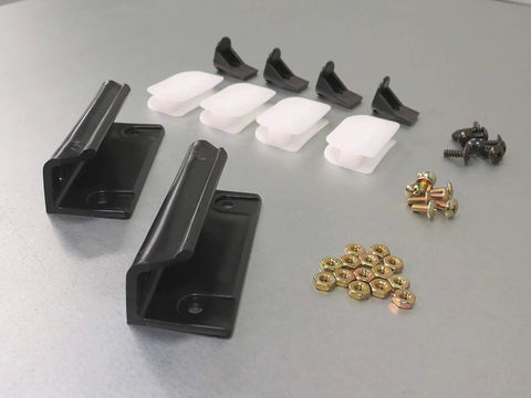 Door Tune Up Kit For Cabinet And Closet Doors With Four Lower Guides Four Door Slides Two Handles Eight 10B By One Half Inch Screws Eight