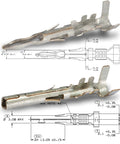 Heavy Duty 4 Pin Weather Pack Connector Kit With Dual Housing Shrouds And Sealed Terminals For 10 To 12 Gauge Wire metal terminal diagram
