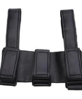 Ride Ready Golf Cart Speaker Holder Strap And Bike Rail Mount, waterproof PU, shown with three black adjustable non-slip straps