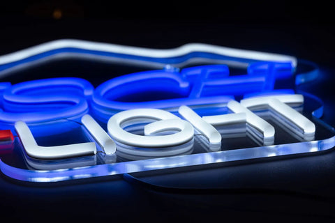 Blue Neon Light Sign For Wall Decor Neon Bar And Home Accent For Bedroom Man Cave Bedside Table Recreation Room Perfect Gift Idea For Any Neon Lover Great Gift For Neon Enthusiasts displaying bold letters