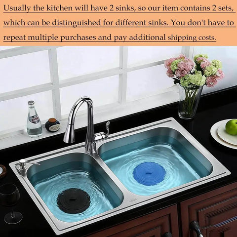 4 Pack Kitchen Sink Strainer Stopper Kit With Silicone Drain Plug Covers Universal 4.5 Inch Stainless Steel Drain Strainer Food Debris Catcher And Water Stopper For Kitchen Sink
