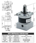 Premium High Precision Planetary Gearbox And Speed Reducer Built For Nema23 57 Stepper Motors With 8mm Input And 14mm Output, detailed dimensions.