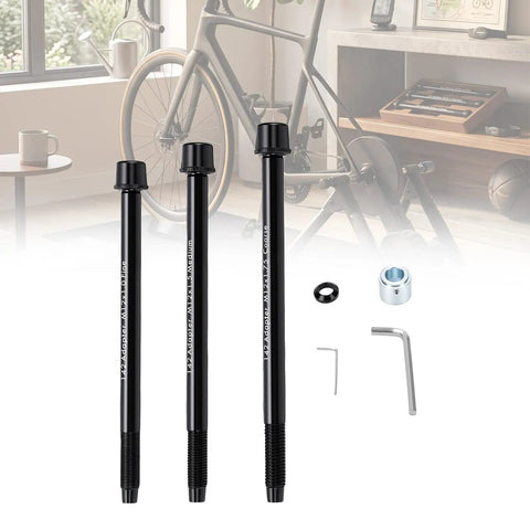 Premium Thru Axle Adapter Kit For Shkalacar Wahoo SNAP With Triple M12 Thread Compatibility And Precision Alloy Steel Build For A Cool Ride, three adapters