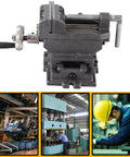 Get This Bad Boy Of A 3 Inch Heavy Duty Bench Vise Cast Iron Construction With Solid Steel Jaws Perfect For Milling And Drilling Machines Durable Cross Flat Table Clamp Tool That Holds Firm No Slippage Guaranteed For Serious Workshop Projects And - top view of heavy duty cast iron bench vise.